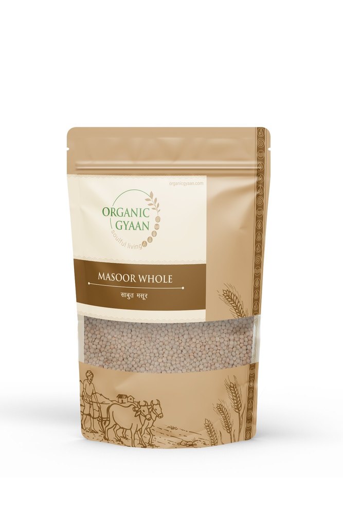 Organic Gyaan Indian Masoor Whole, Packaging Size: 1 Kg