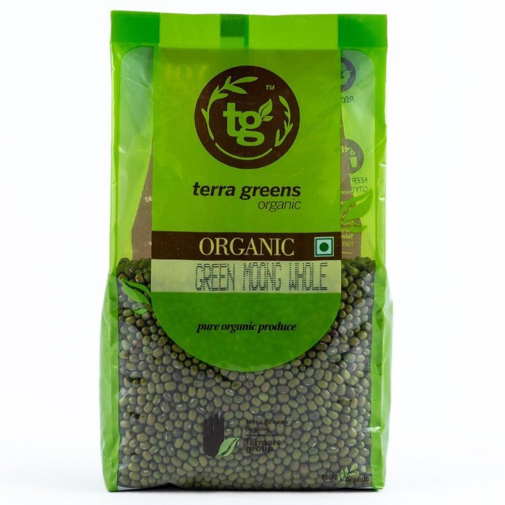Organic Green Moong Whole, Packaging Size: 500g