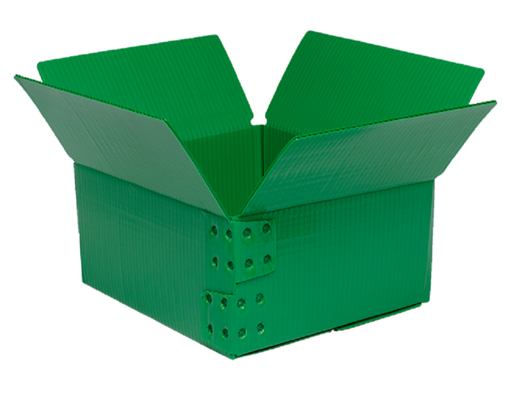Green Plastic Corrugated Box