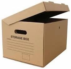 Cardboard Single Wall - 3 Ply Corrugated Storage Box, Box Capacity: 6-10 Kg