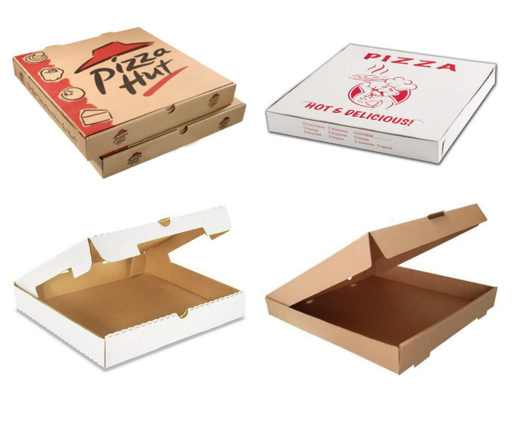 Single Wall 3 Ply Printed Pizza Box