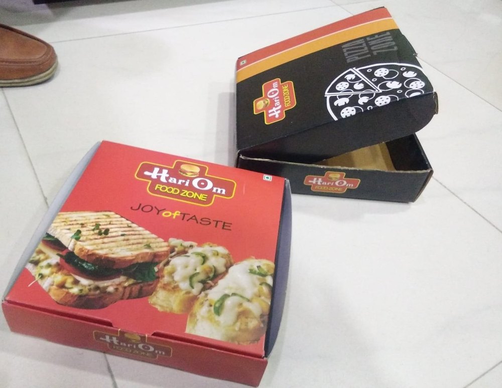 Printed Corrugated Pizza Packaging Box