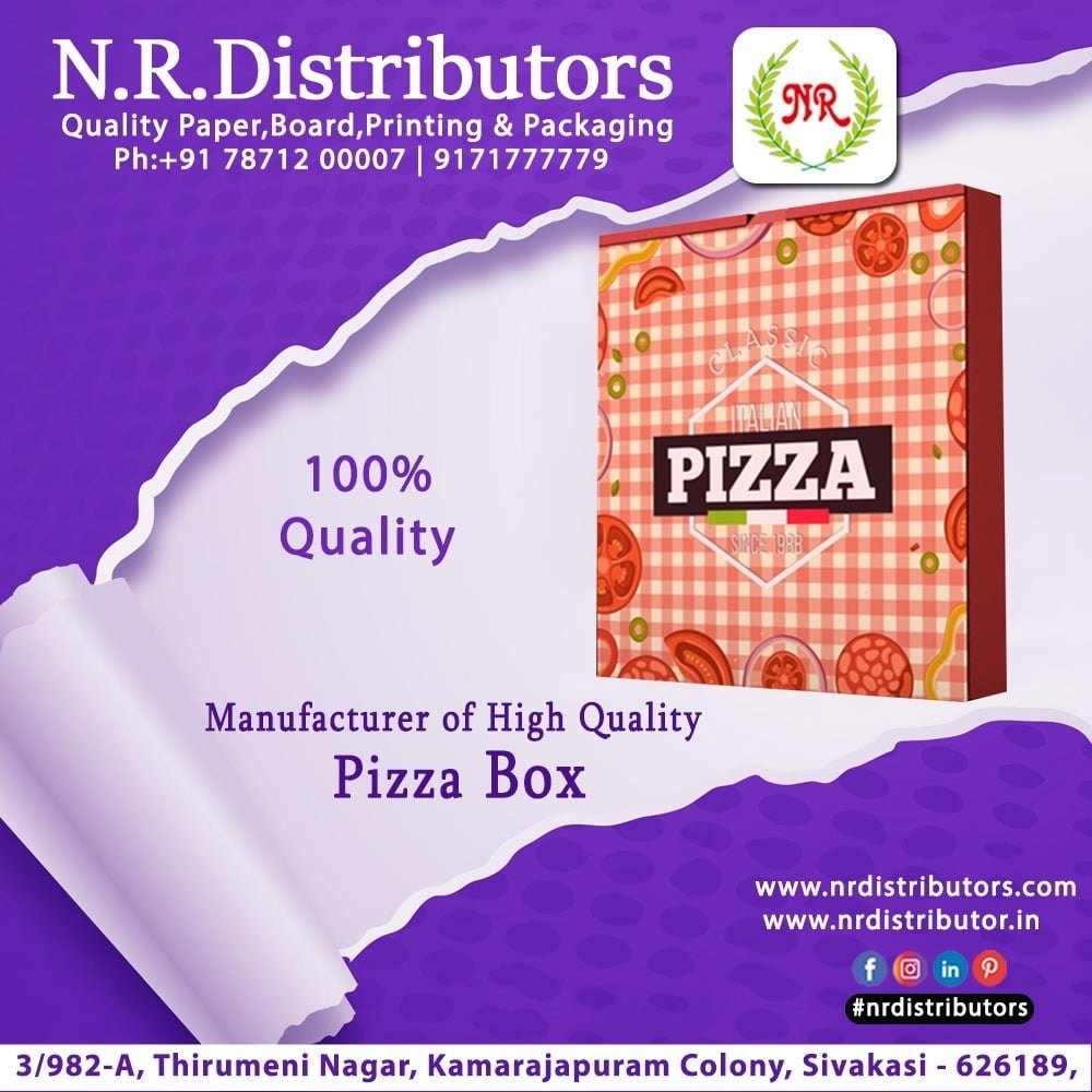 Single Wall 3 Ply Paper Pizza Boxes