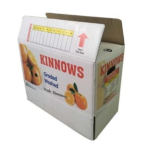 Cardboard Double Wall - 5 Ply Fruit Packaging Box, Box Capacity: 6-10 Kg