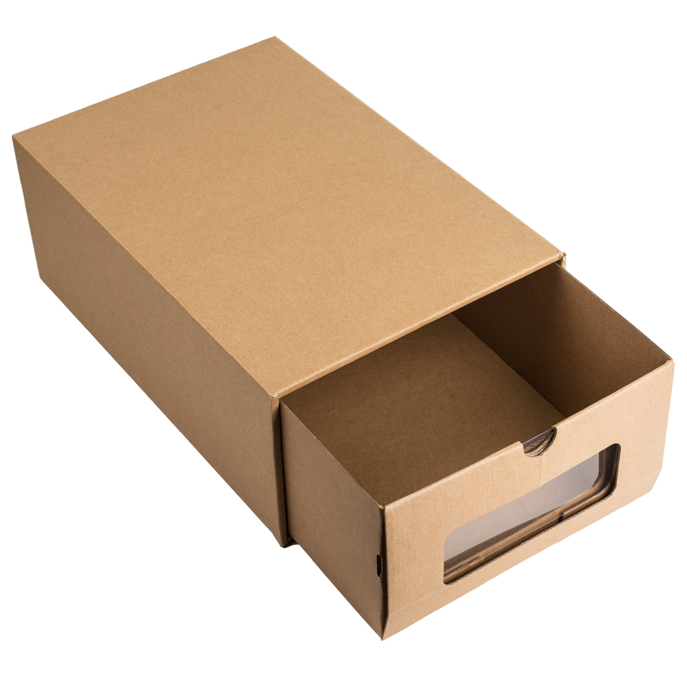 Disposable Brown Shoes Corrugated Box, For Packaging