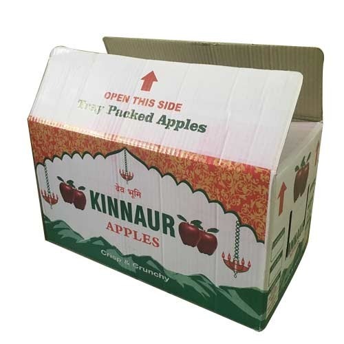 Cardboard Double Wall - 5 Ply Printed Fruit Packaging Box, Box Capacity: 6-10 Kg