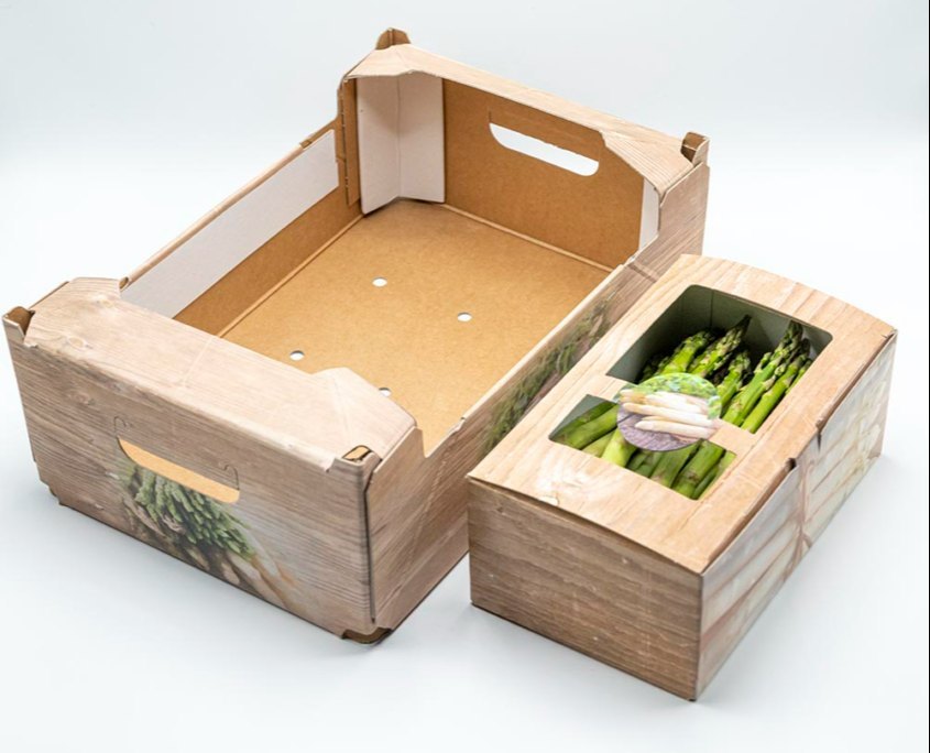 Cardboard Single Phase 2 Ply Fruit and Vegetable Packaging Boxes