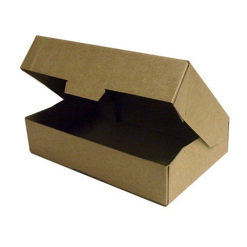 Corrugated Paper Plain Brown E Flute Box, Box Capacity: 1-5 Kg