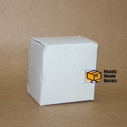Rectangle Single Wall 3 Ply Small White Corrugated Box, Size(LXWXH)(Inches): 3.4 X 3.4 X 2.4 Inches