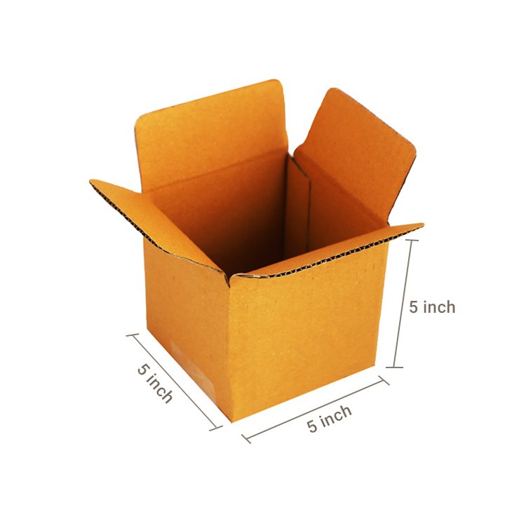 Plain Square Primo Brown Cube Box, 3ply, 5x5x5 Inches, (Pack Of 100 Pcs), Weight Holding Capacity (Kg): 5 - 10 Kg