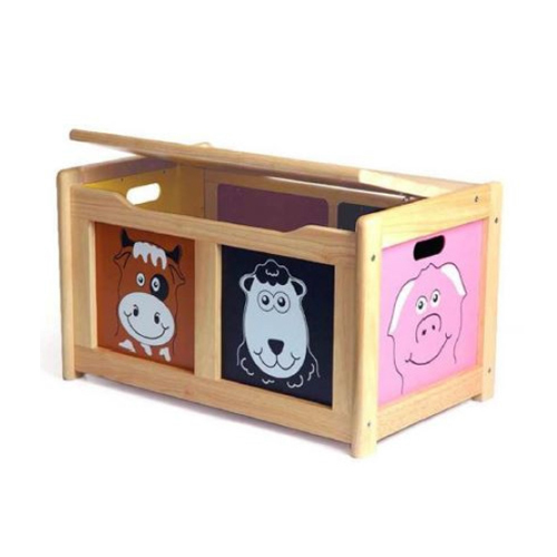 Wooden Color Toy Chest
