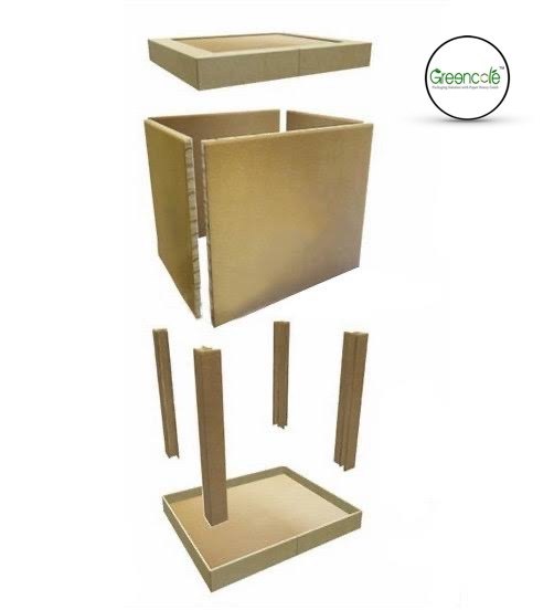 Paper Honeycomb Box, Box Capacity: 100-500 Kg