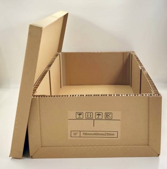 Honeycomb paper cardboard packaging box