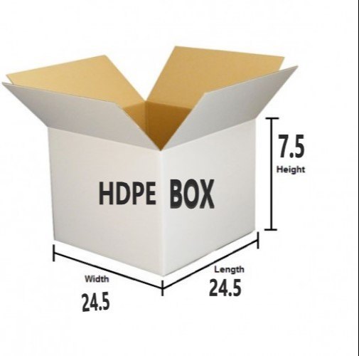 Hdpe Corrugated Box, Weight Holding Capacity (Kg): 10 - 25 Kg, Material Thickness: 2 - 5 mm