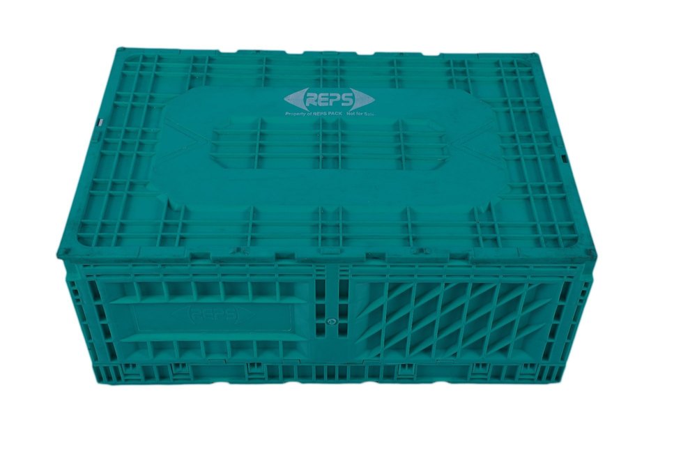 Reps Moisture Proof HDPE Green Box, For Food, Box Capacity: 75 Kg