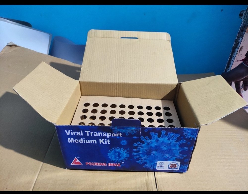 Viral Transfer Medium Kit Packaging Corrugated Box, 10.5l X 7.5b X 5h Inches