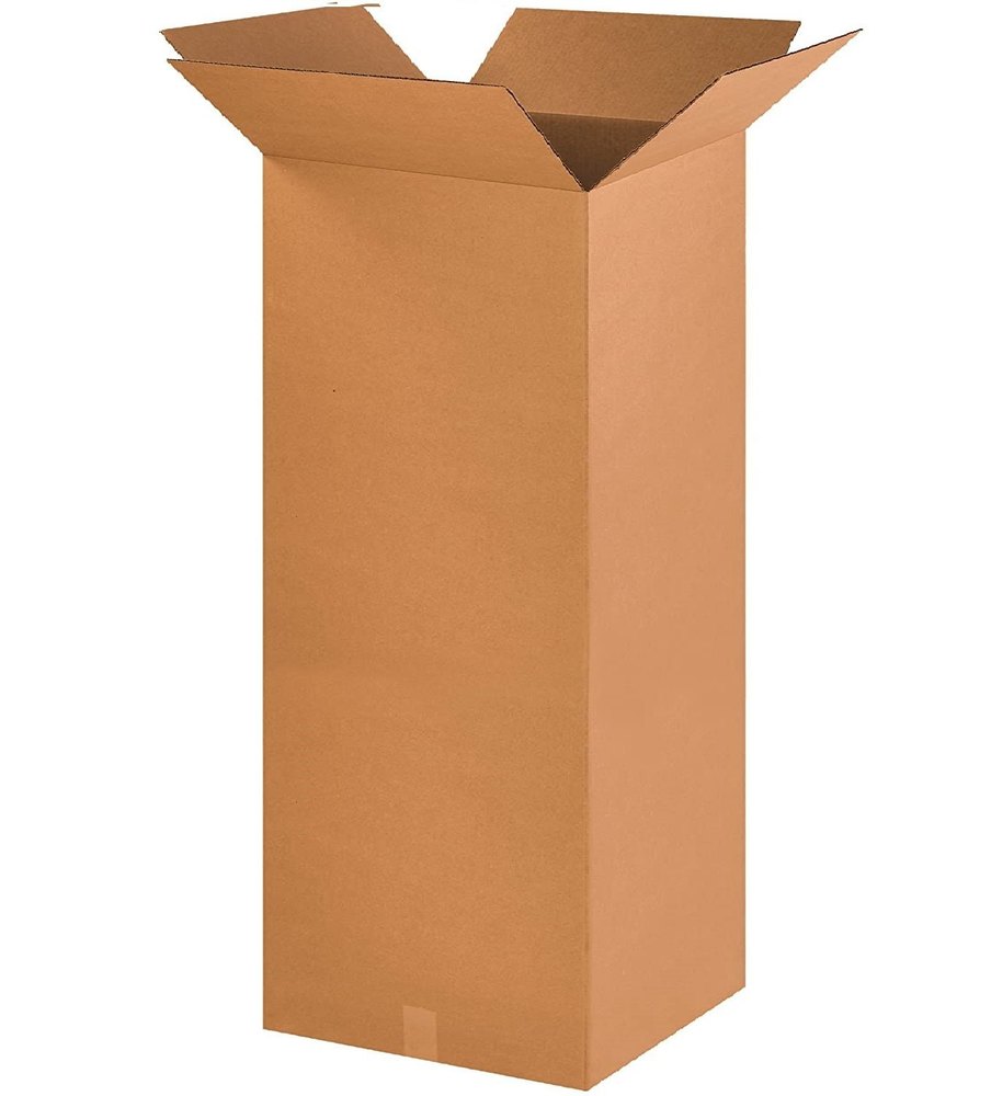 Telescope Type Brown Corrugated Box, 5 X 5 X 20inch