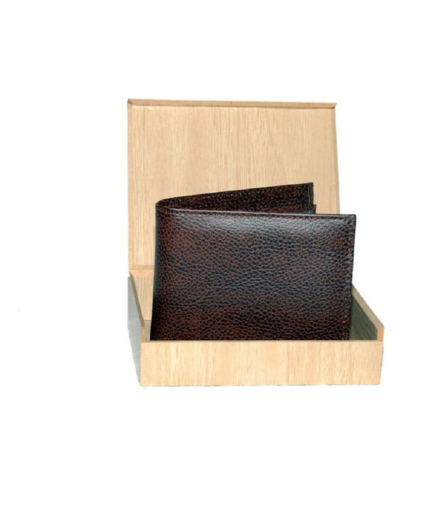 Brown Wooden Wallet Boxes