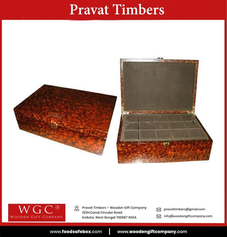 Wooden Cufflink Box