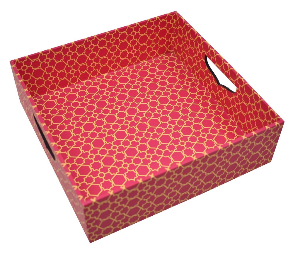 Red Cardboard Tray