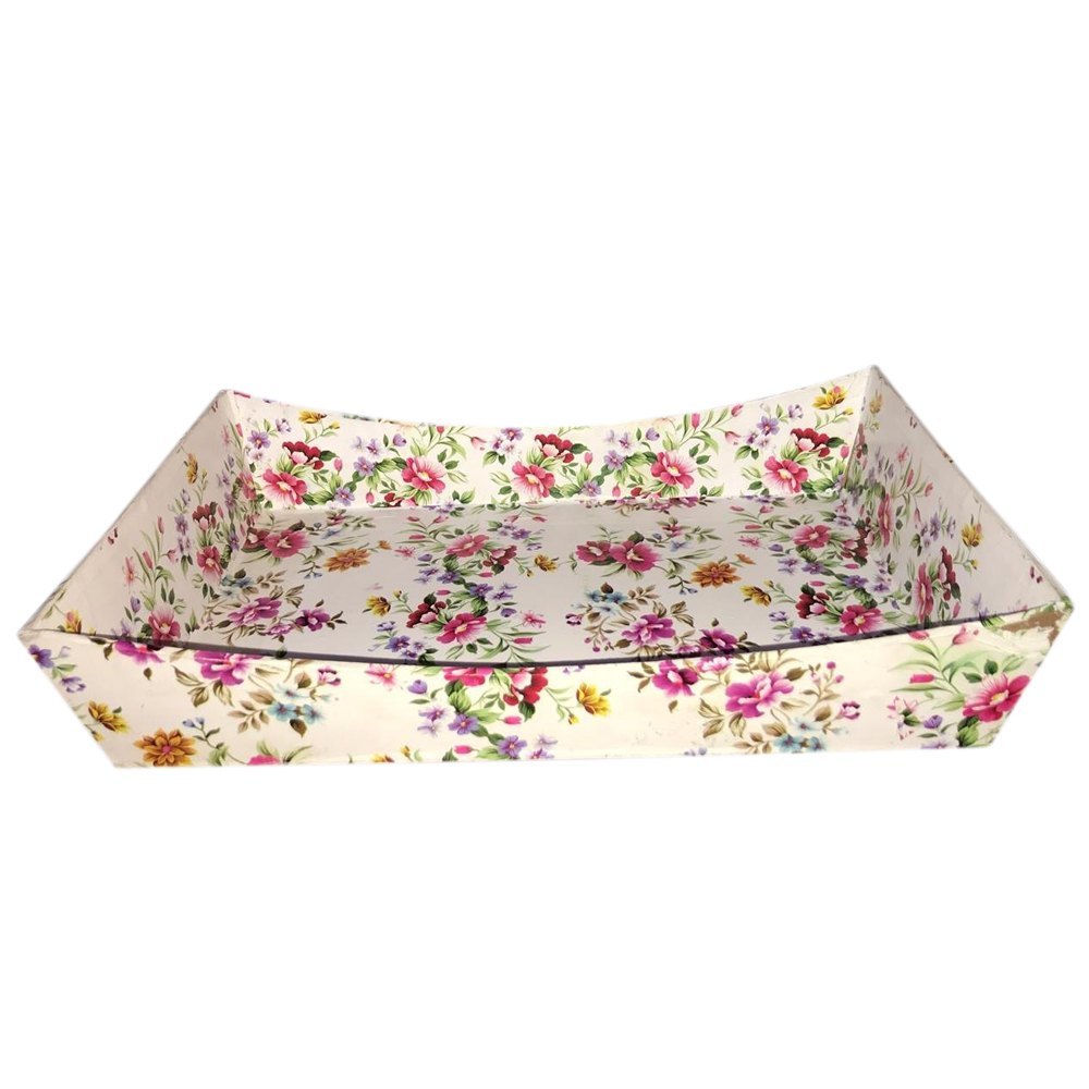 White Printed Gift Packaging Cardboard Tray
