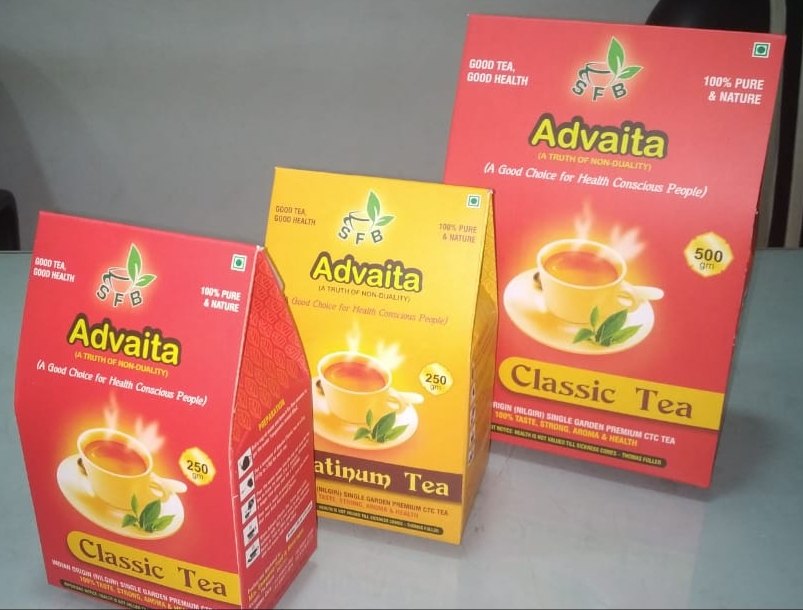 Sharp Print Cardboard Tea Powder Packaging Box