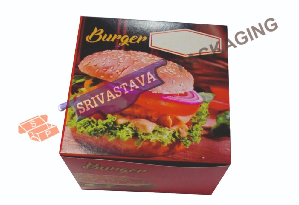 Duplex Printed Customized Burger box