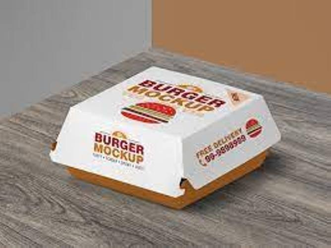 Paper Burger Box, For Food Packaging