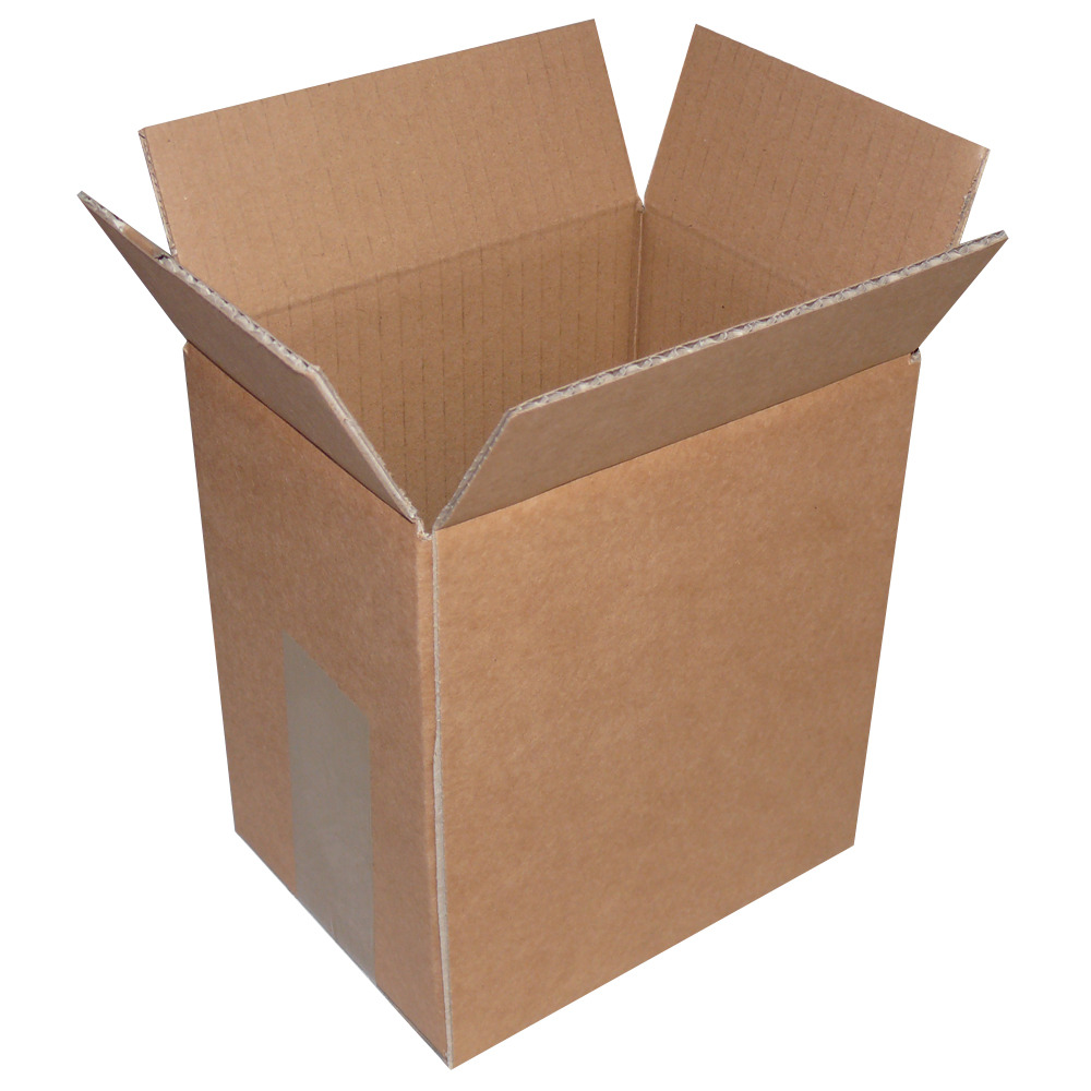 Cardboard Rectangle Brown Kraft Corrugated Box