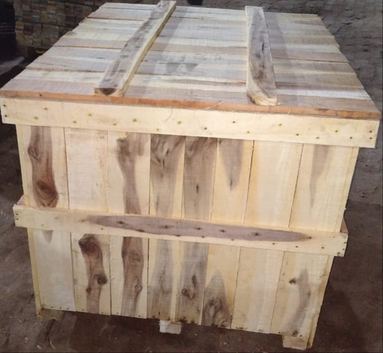 Industrial Hardwood Packaging Box