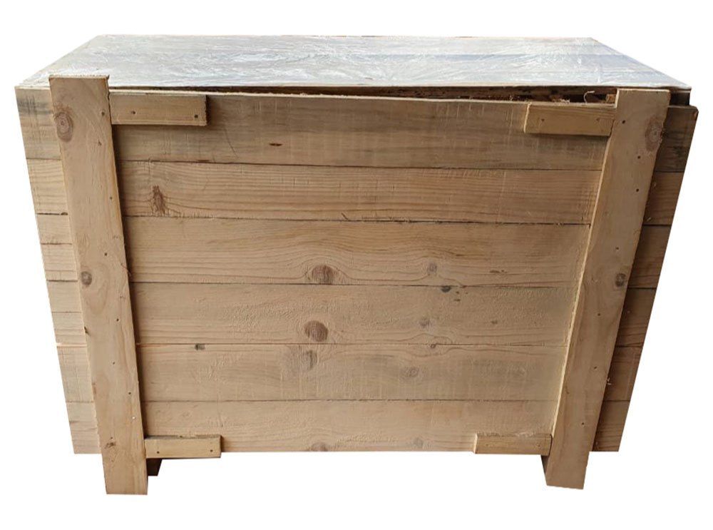 Industrial Rectangular Pine Wood Box, Size(LXWXH)(Inches): 28x14x18 Inch