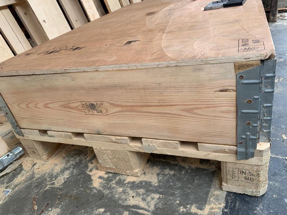 4 Way NATURAL Pallet Box, For Pakaging, Capacity: 1.5 Ton