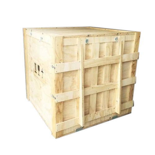 Square 4 Way Wooden Pallet Box, Capacity: 450Kg