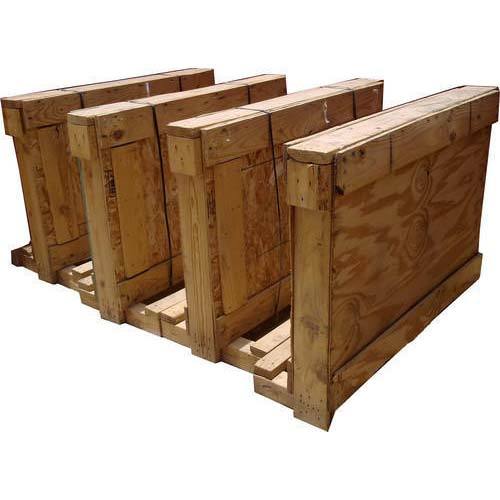 Pinewood Polished Glass Packing Wooden Case, Capacity: Upto 1000 Kg