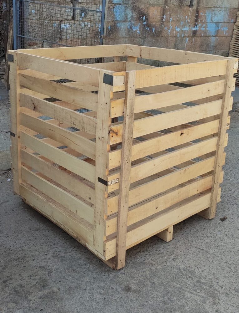 Rectangular Open Crates Packaging Wooden Crate, Capacity: 500 Kg, Size: 1 - 1.5 Feet (height)