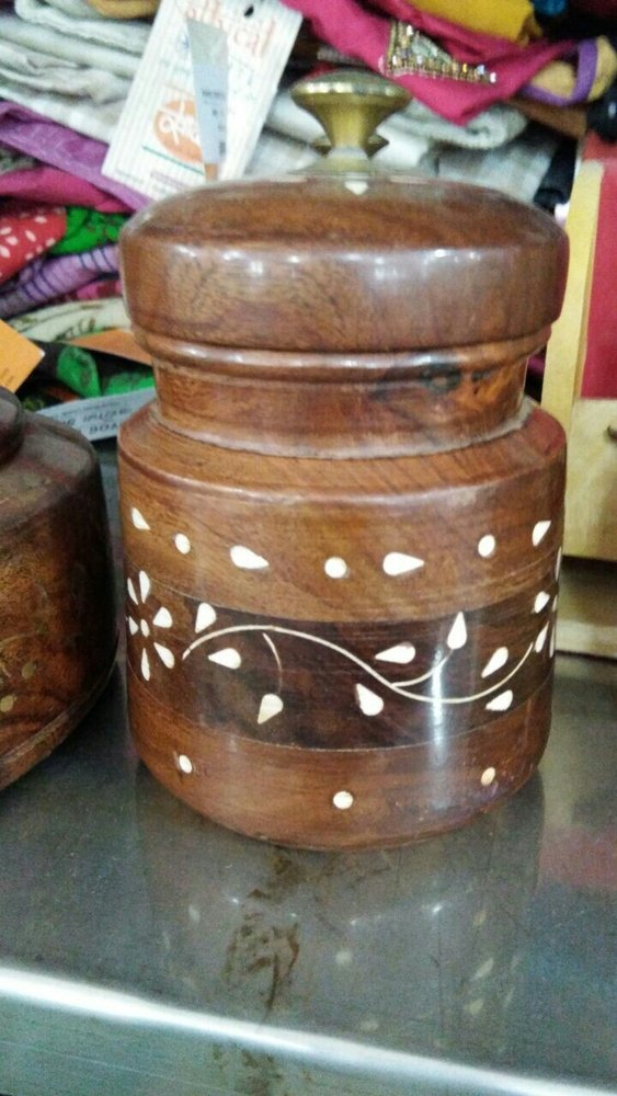 Brown Wooden Container, Capacity: 1 Kg