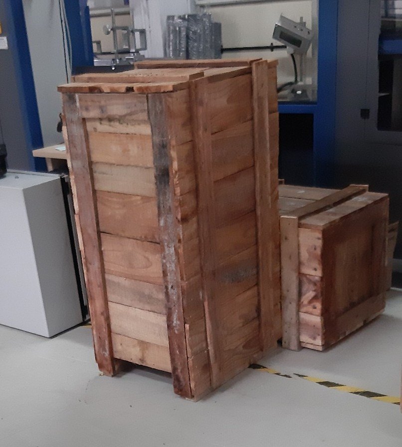 wooden storage boxes