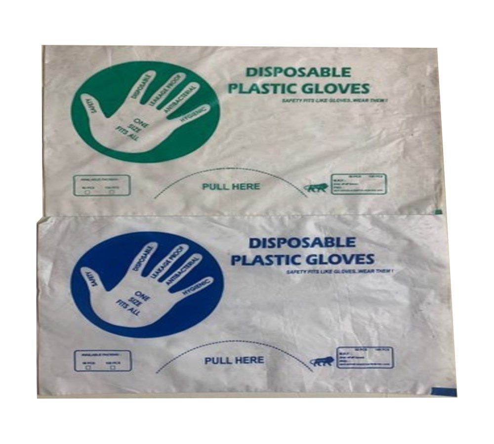 Printed Disposable Plastic Gloves Bags