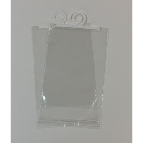 Plastic Button Resealable Poly Bags With Hanger
