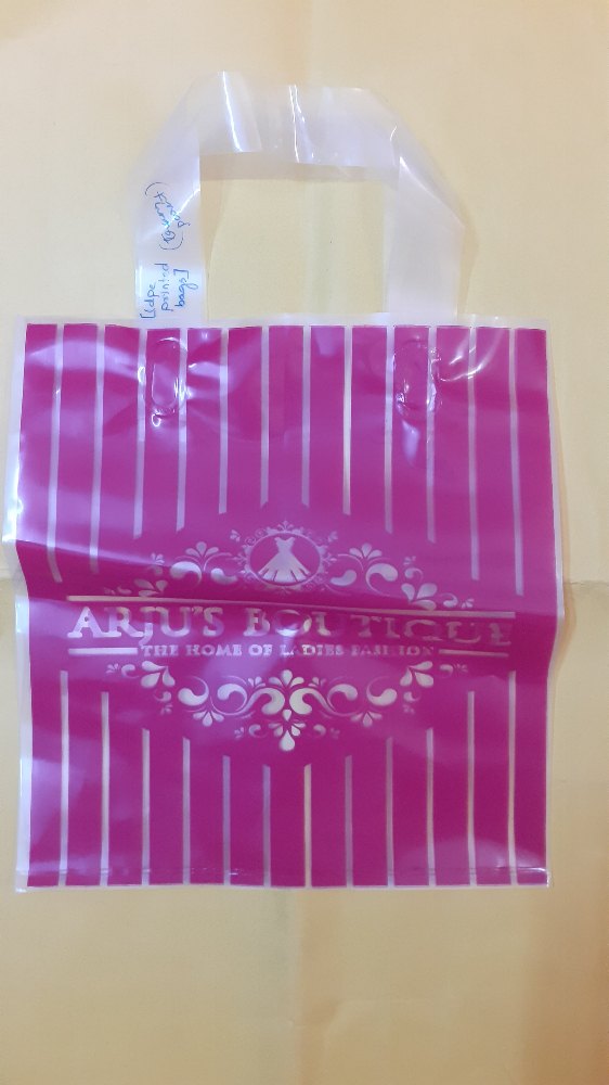 Clear White LDPE Printed Transparent Plastic Bag