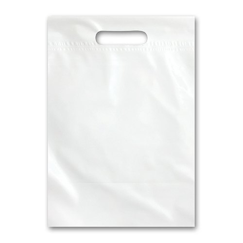 White Plain D Cut Non Woven Bags, For Shopping