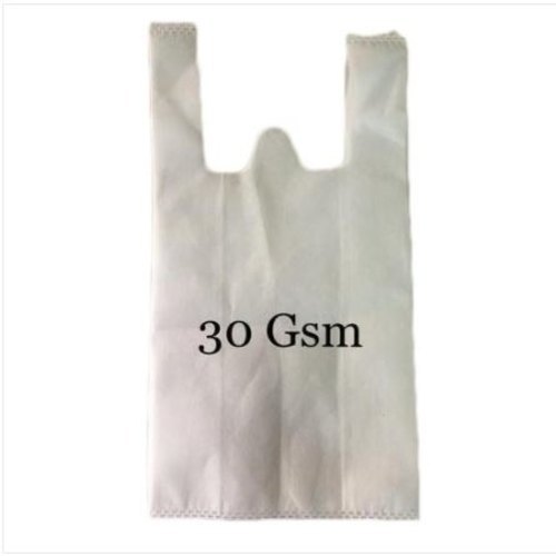 Plain 30 GSM Non Woven W Cut Bags, For Shopping