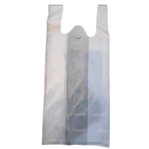 White Plain W Cut Non Woven Carry Bag, Capacity: 5 Kg