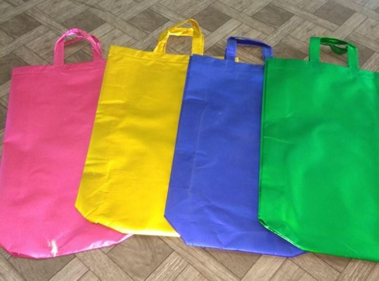 White Loop Handle Non Woven Bag, Capacity: Up To 10kgs