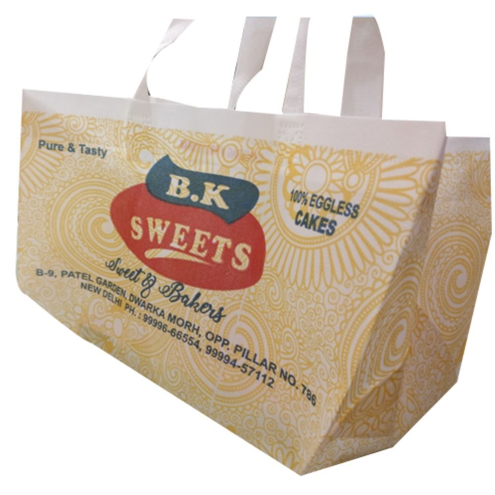 Handled White, Grey etc. Loop Handle Non Woven Bag, For Garments, Bag Size: 8 X 12 X 5