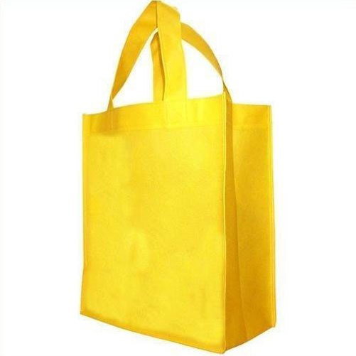 Yellow Non Woven Loop Handle Bag, for Grocery