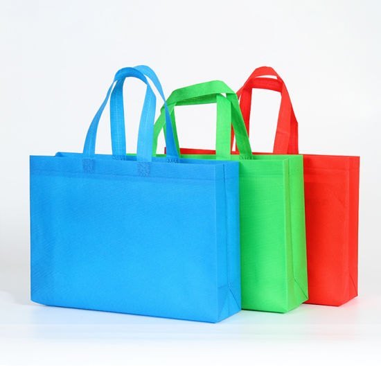 Plain Colored Loop Handle Non Woven Bag