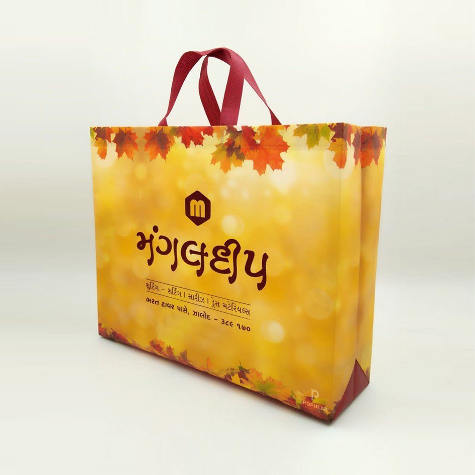 Laminated Non Woven Bag for Women\'s Clothing Stores