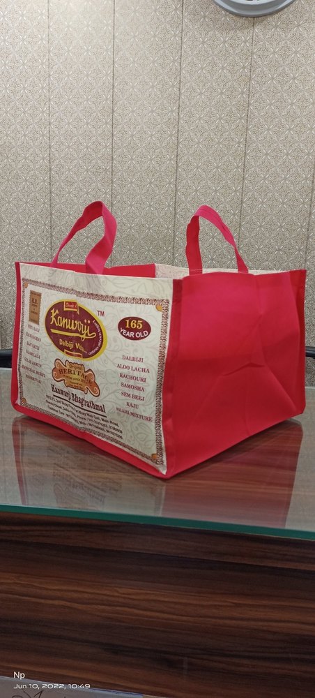 Printed Non woven laminated bag, For Promotional