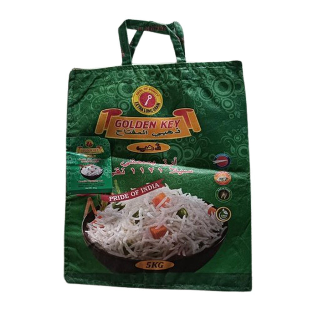 Handle Type: D Cut Printed 5Kg PP Non Woven Bag, For Grocery